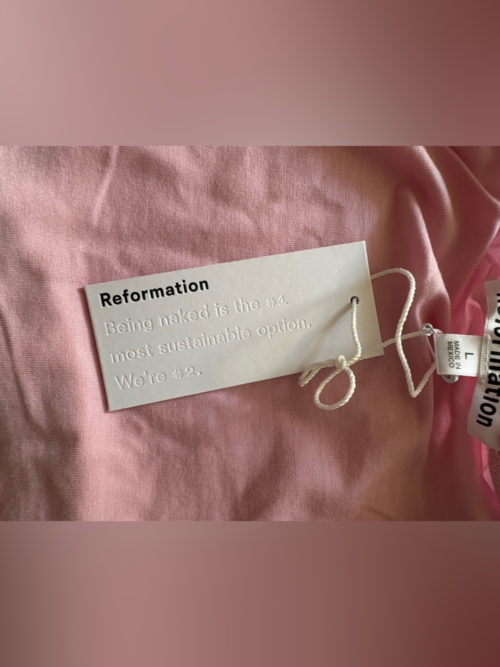 Reformation Adalynn Knit Set in Pink β NWT size L - Picture 13 of 14